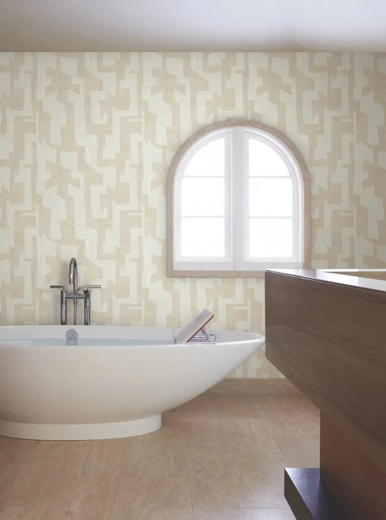 Modern Tribal Wallpaper - Caramel/Cream — Ảnh 4
