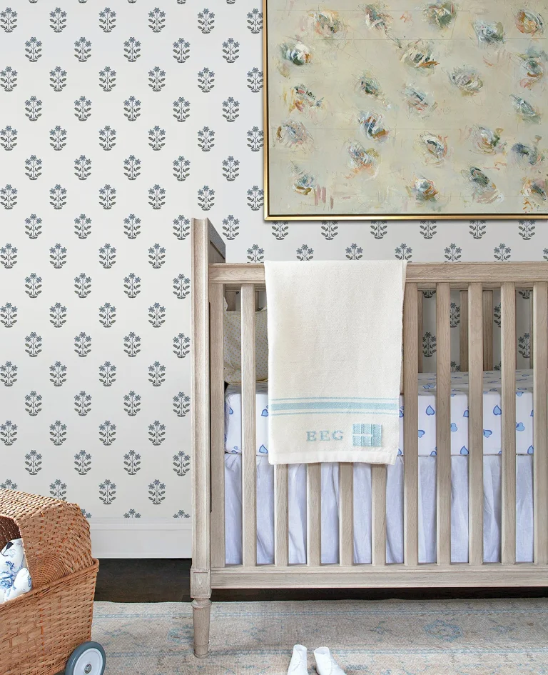 Kit Floral Wallpaper - Blue — Ảnh 4