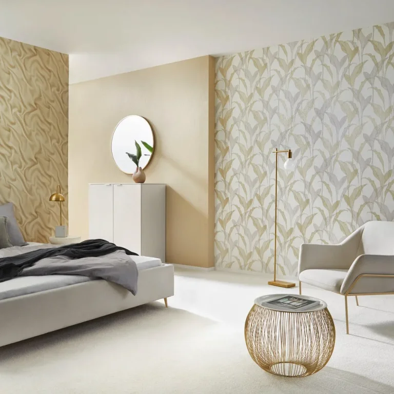 Elle Decoration 2 - 10207-02 Plant - White & Gold