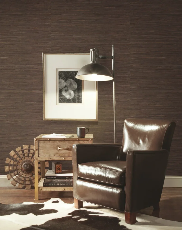 Knotted Grass Wallpaper - Brown — Ảnh 4