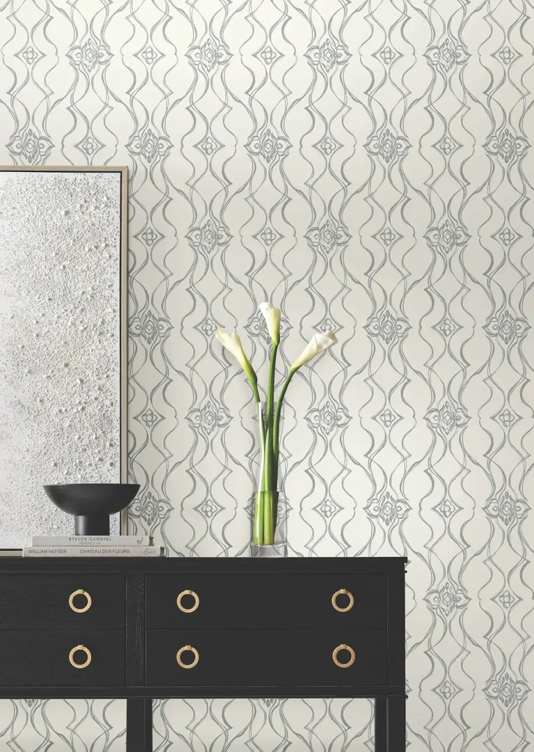 Candice Olson Pirouette Wallpaper - White & Silver — Ảnh 8