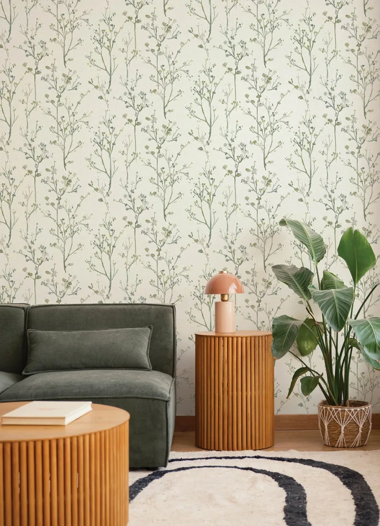 Silverling Budding Branches Wallpaper - Moss — Ảnh 3