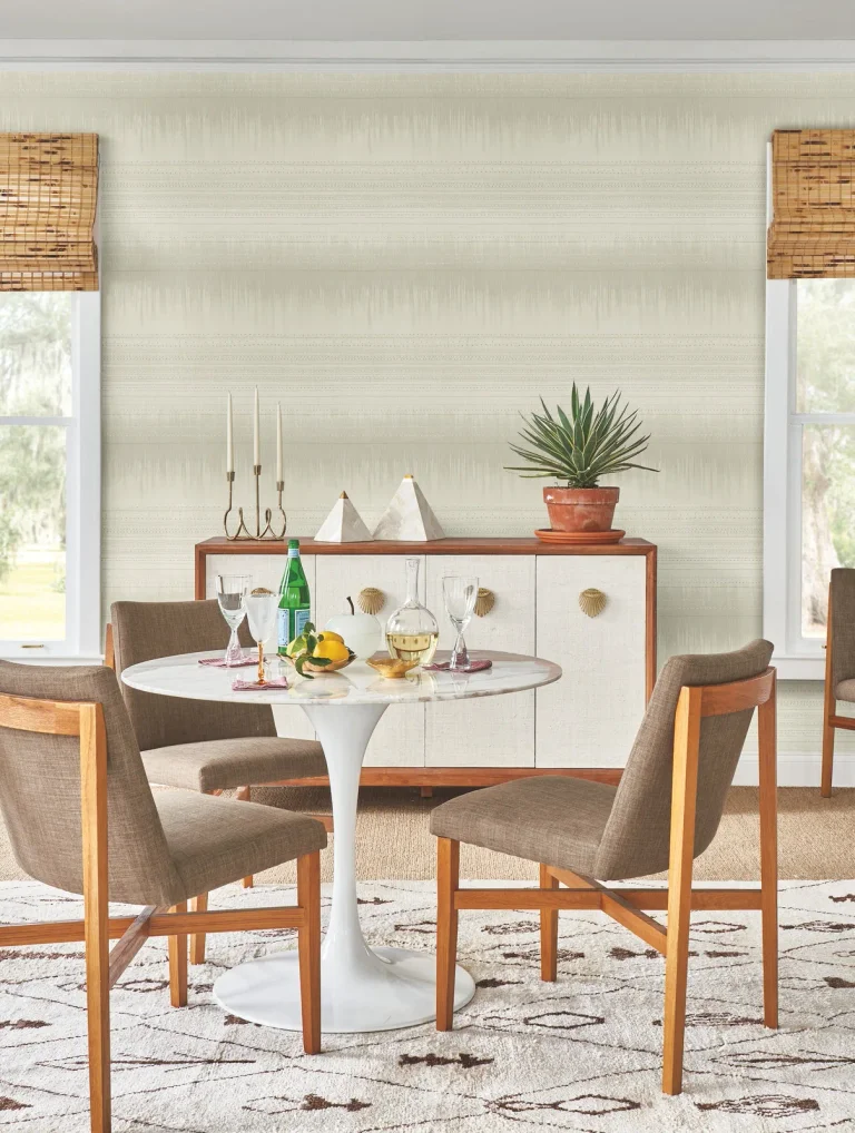 Desert Textile Wallpaper - White — Ảnh 3