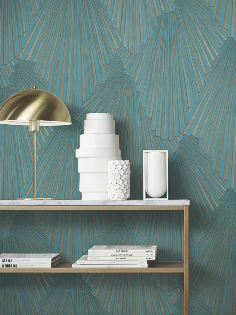 Lumiere Deco Geo Wallpaper - Teal — Ảnh 4