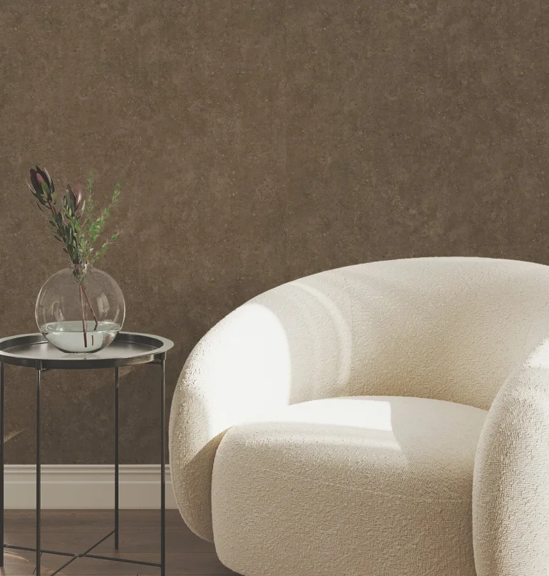 Artisan Stone Texture Wallpaper - Coffee — Image 3