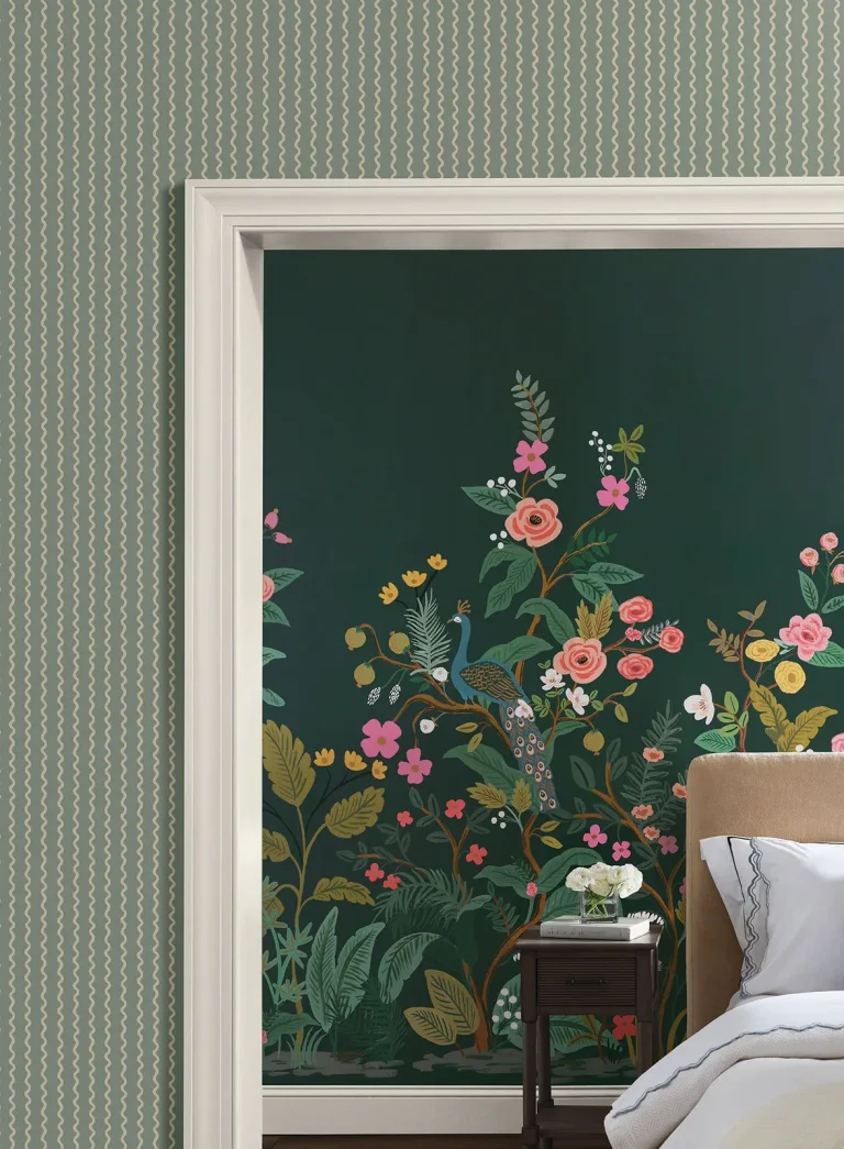 Rifle Paper Co. Rickrack Wallpaper - Moss — Ảnh 5