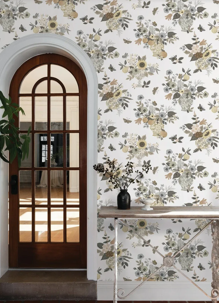 Rifle Paper Co. Flower Studies Wallpaper - Linen Multi — Ảnh 2