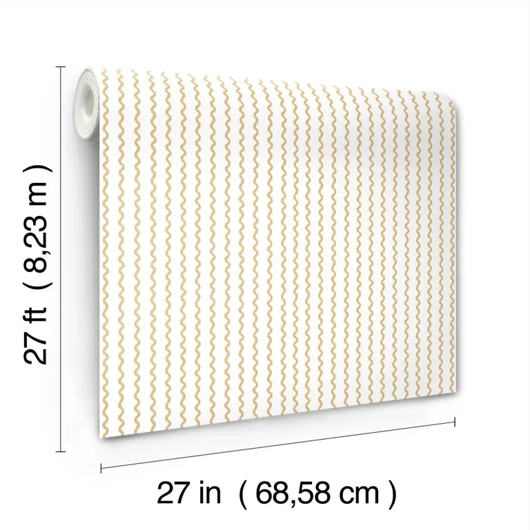 Rifle Paper Co. Rickrack Wallpaper - Gold — Ảnh 5