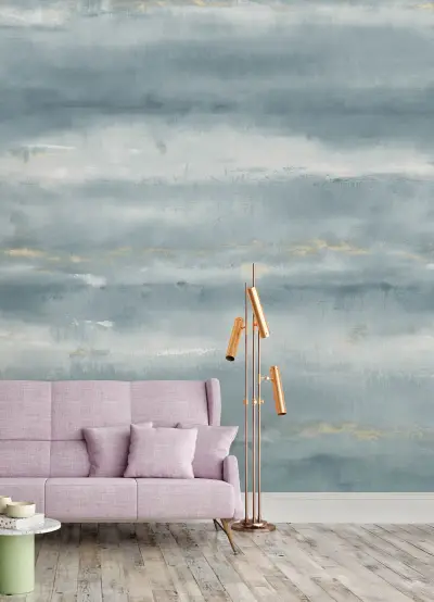Aveline Wall Mural - Indigo