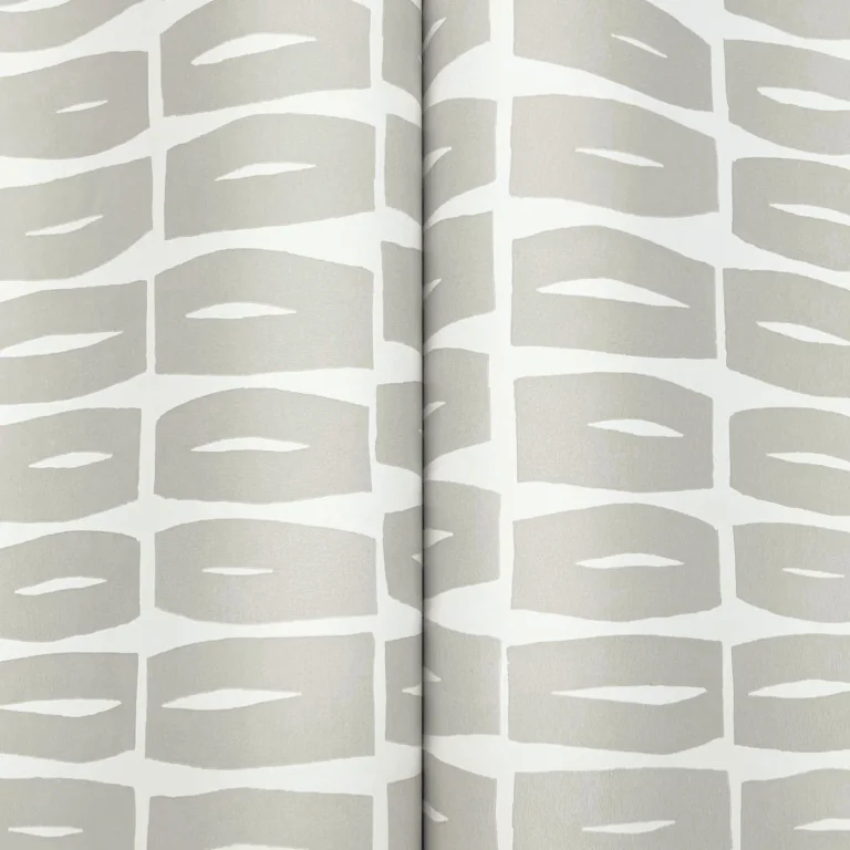 Modernist Motif Wallpaper - Lichen Grey — Ảnh 4