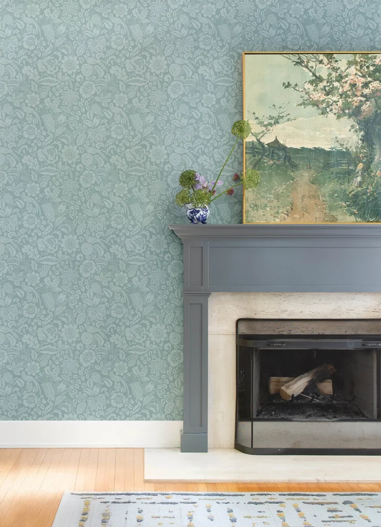 Marta Floral Trail Wallpaper - Teal — Ảnh 6