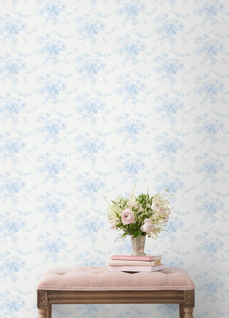 LoveShackFancy Champagne Harbor Wallpaper - Blue — Ảnh 2