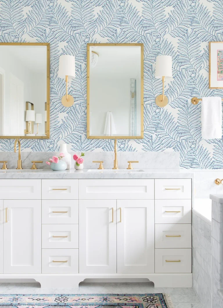 Finnley Inked Fern Wallpaper - Blue — Ảnh 2
