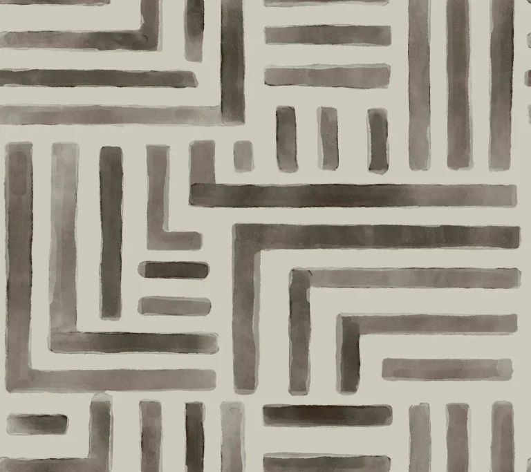 Painterly Labyrinth Wallpaper - Warm Neutral — Ảnh 5