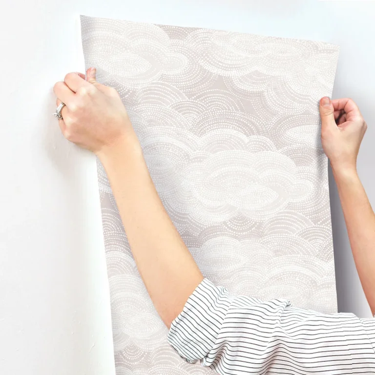Vision Stipple Clouds Wallpaper - Lavender — Ảnh 6