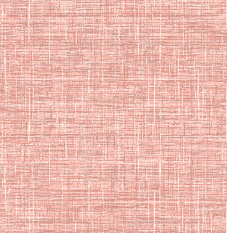 Emerson Faux Linen Wallpaper - Coral — Ảnh 3