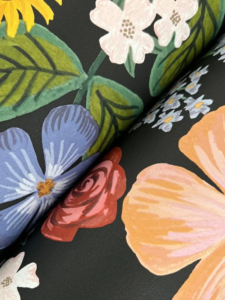 Rifle Paper Co. Blossom Wallpaper - Black — Ảnh 2