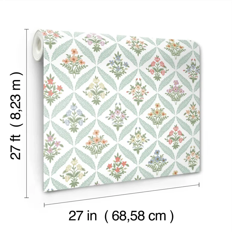 Rifle Paper Co. Estee Garden Wallpaper - Pastel Multi — Ảnh 6
