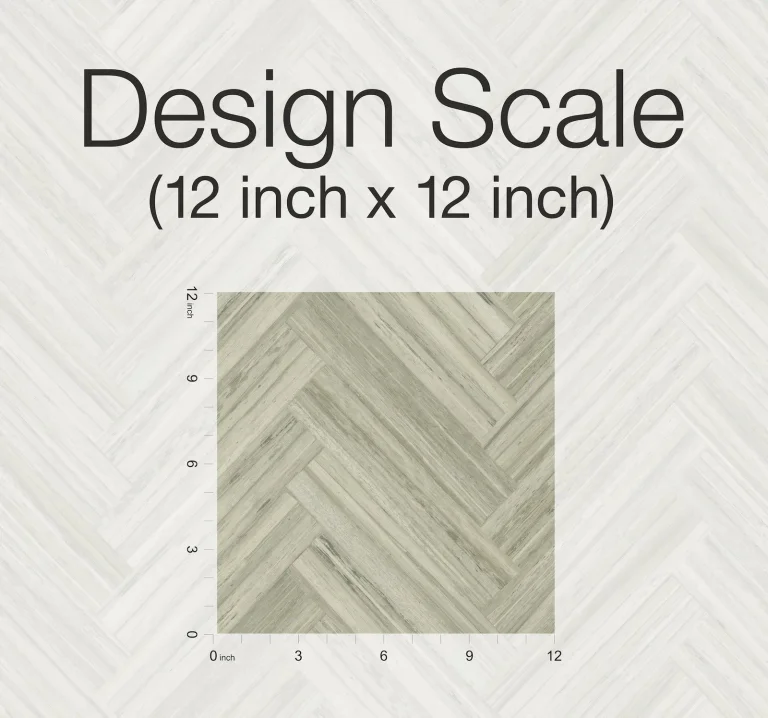 Hermosa Herringbone Peel and Stick Wallpaper - Neutral — Image 3