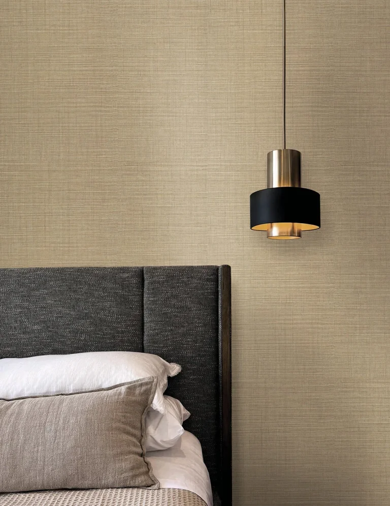 Lotus Silk Wallpaper - Hazelnut — Image 2