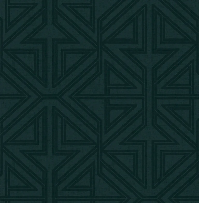 Kachel Geometric Wallpaper - Teal — Ảnh 3