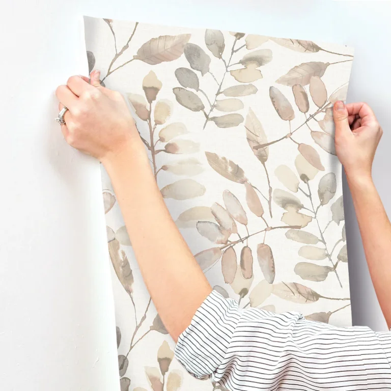 Chesapeake Pinnate Leaves Wallpaper - Salmon — Ảnh 4