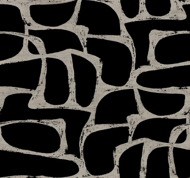 Candice Olson Craftsman Geometric Wallpaper - Black — Image 3