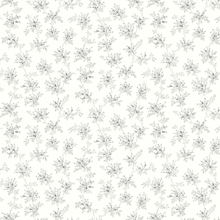 Chesapeake Sofiane Botanical Trail Wallpaper - Grey — Ảnh 4