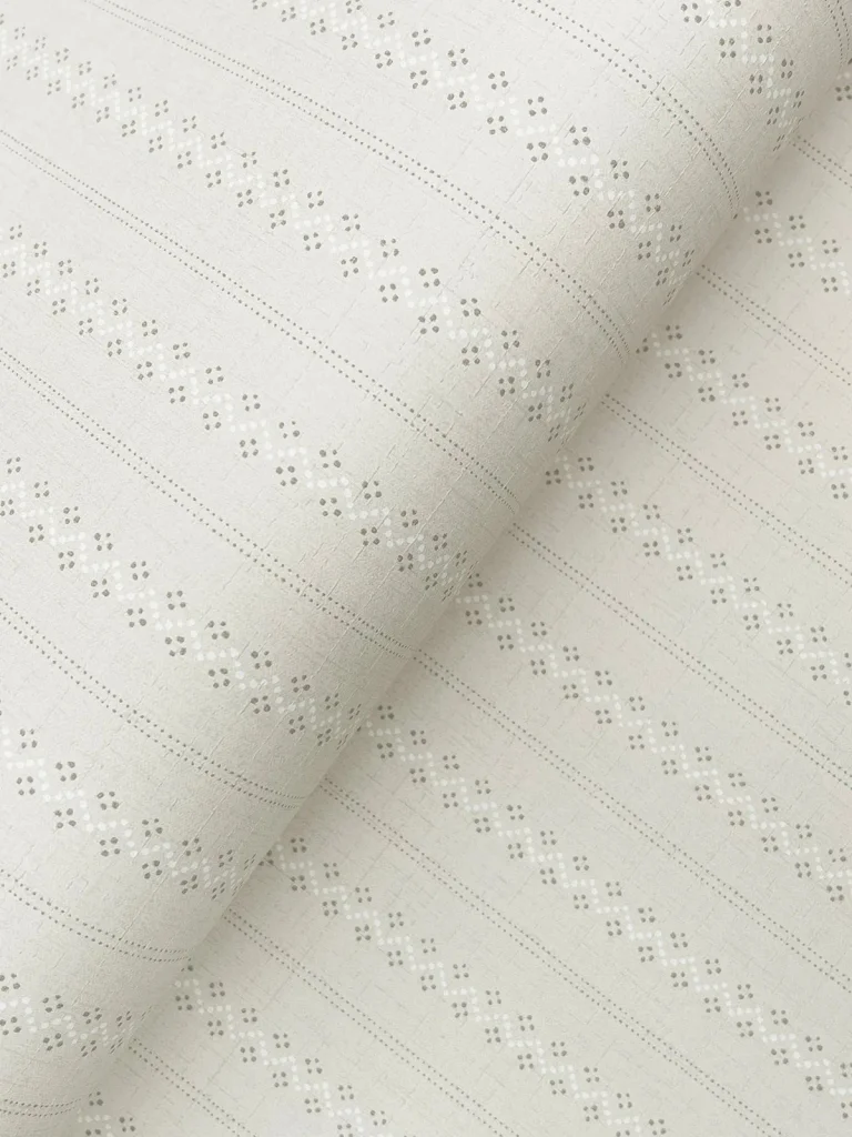 Chesapeake Curtis Embellished Stripe Wallpaper - Khaki — Ảnh 6