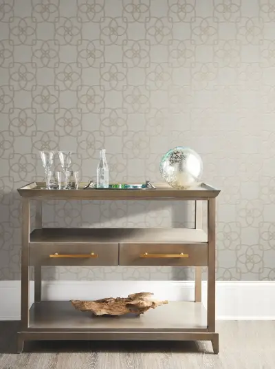 Serendipity Wallpaper - Putty/Rose Gold