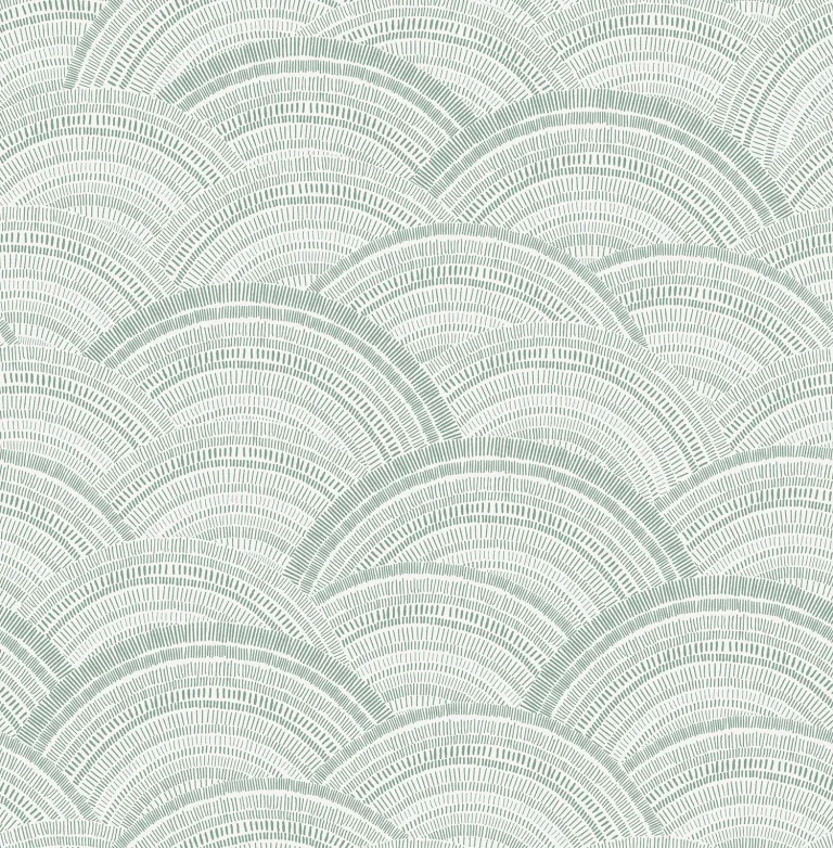 Encircle Geometric Wallpaper - Sea Green — Ảnh 4