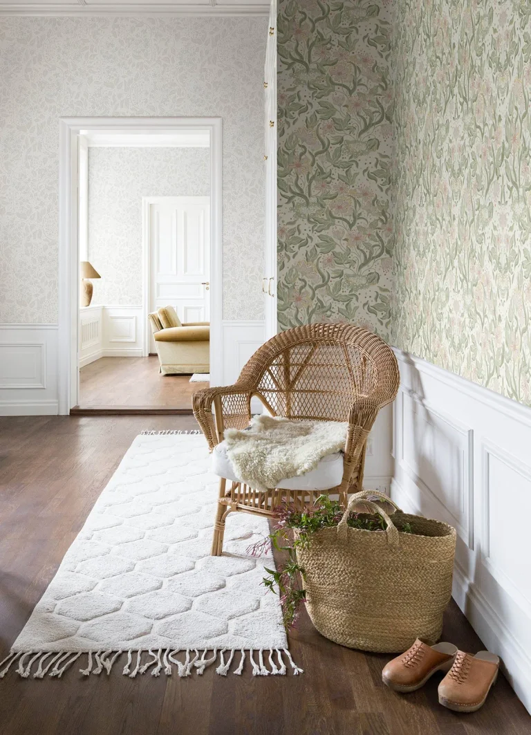 Lisa Floral Damask Wallpaper - Olive — Ảnh 2