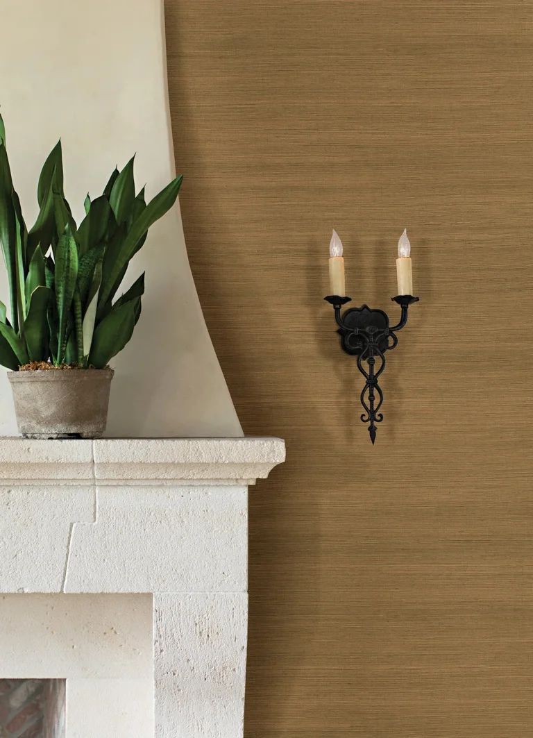 Caihon Sisal Grasscloth Wallpaper - Bronze — Ảnh 2
