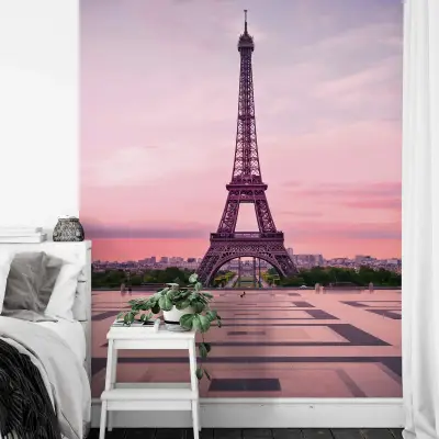 Eiffel Tower At Sunset - Wall Mural 5028 - 4 Panel - 192cm x 260cm