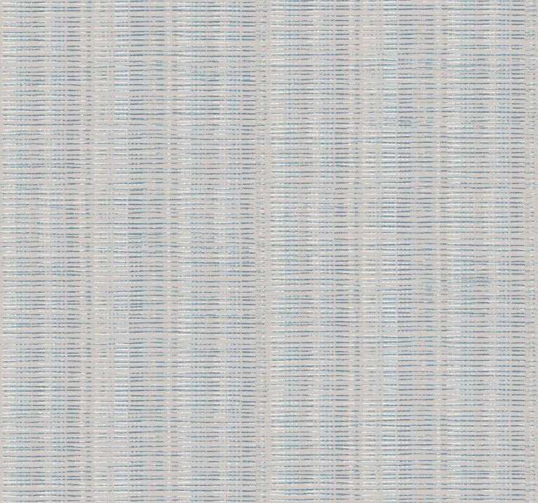 Broken Boucle Stripe Wallpaper - Putty/Blue Mix