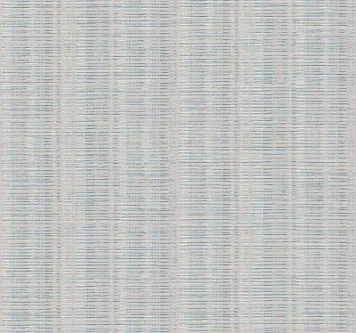 Broken Boucle Stripe Wallpaper - Putty/Blue Mix