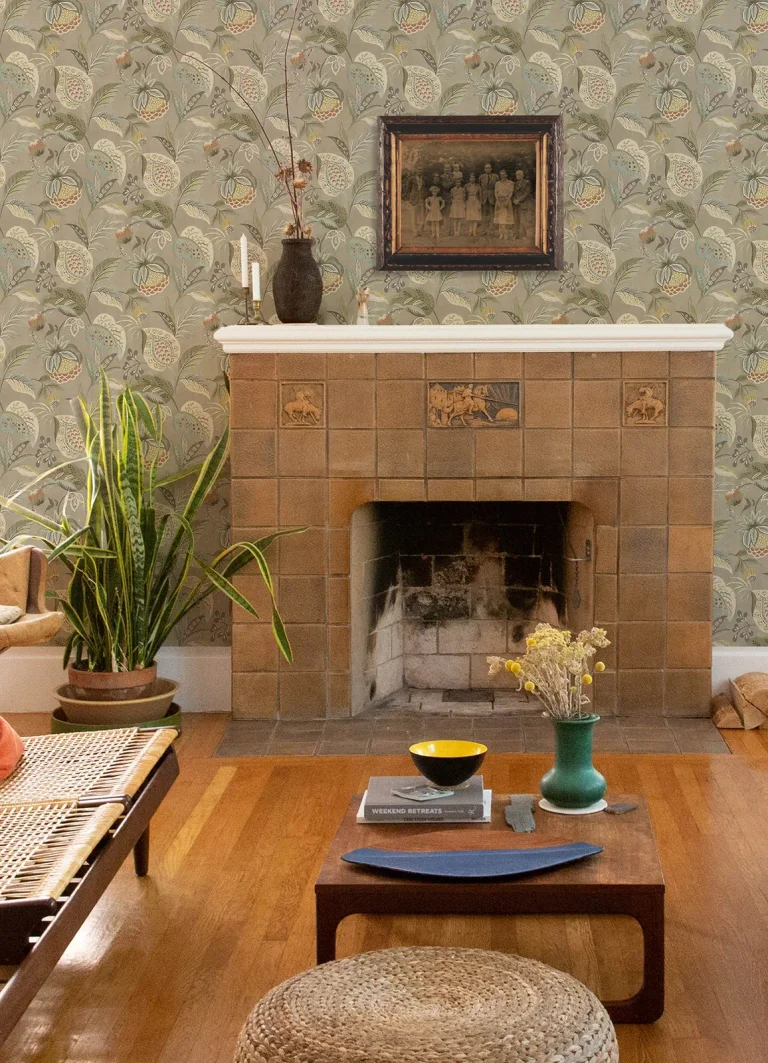 Chesapeake Bohemian Jacobean Wallpaper - Taupe — Image 2