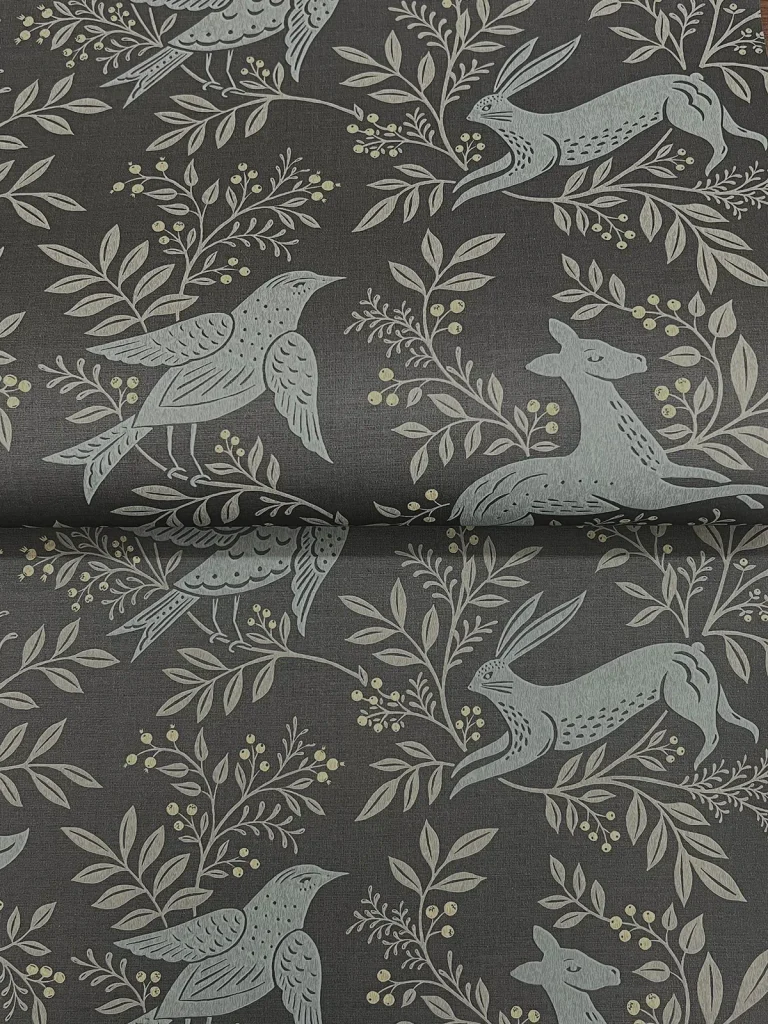 Chesapeake Revelry Forest Frolic Wallpaper - Black — Image 7
