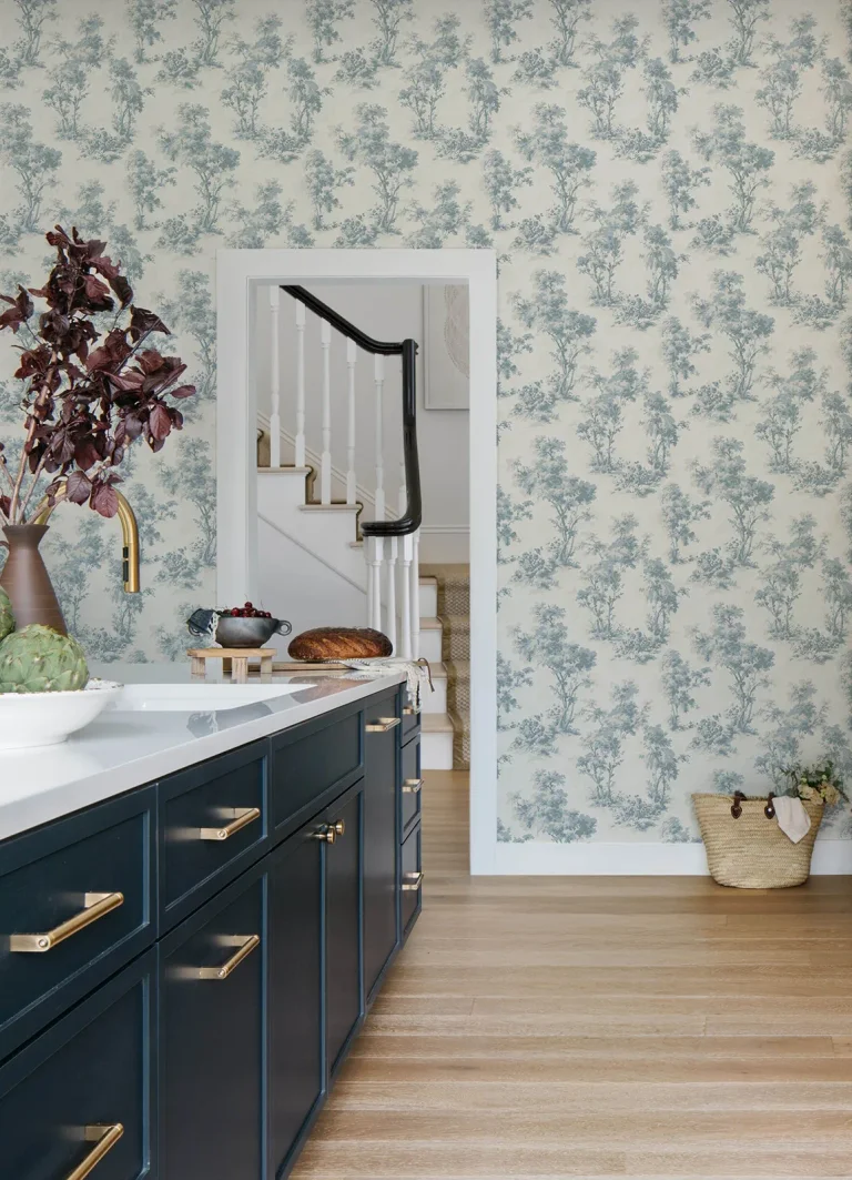 Chris Loves Julia Sainsbury Forest Wallpaper - Light Blue — Ảnh 5