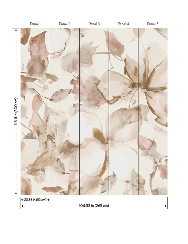 Florian Wall Mural - Cream — Ảnh 4