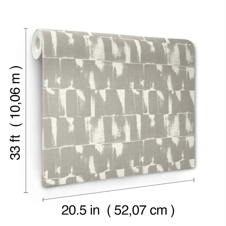 Bancroft Artistic Stripe Wallpaper - Grey — Ảnh 6