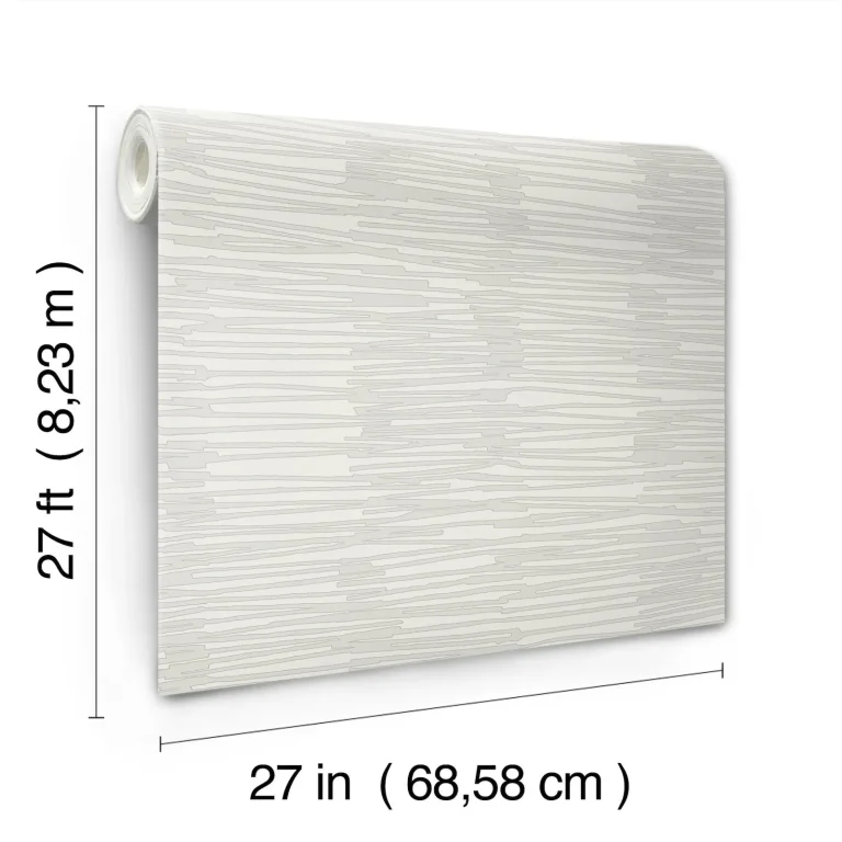 Water Reed Thatch Wallpaper - Dove/Silver — Ảnh 3