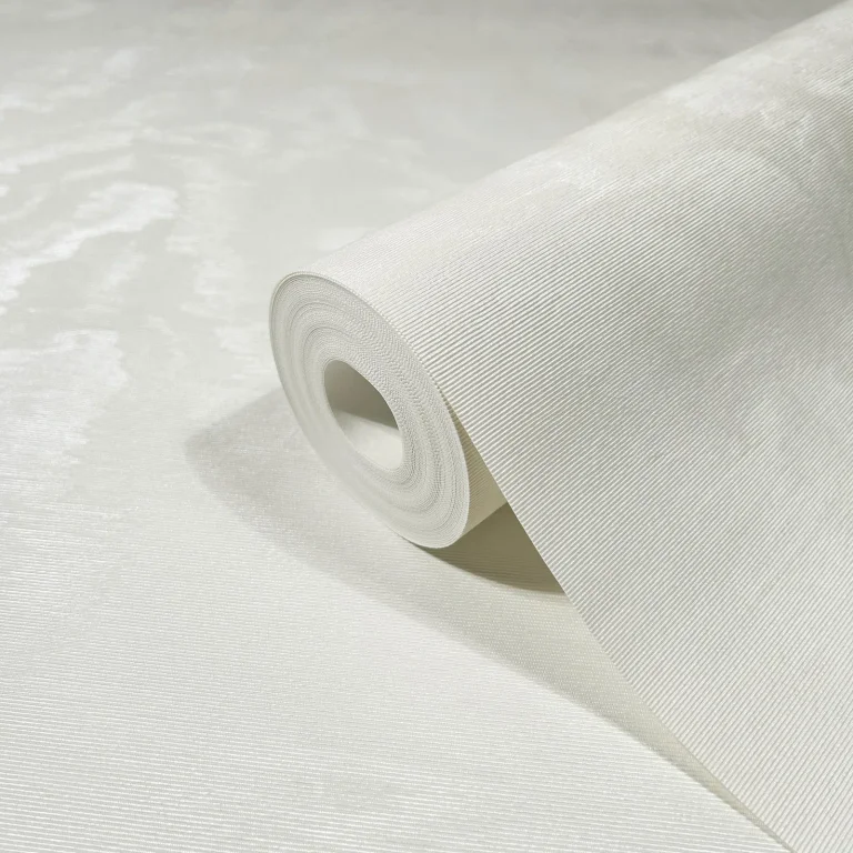Shimmering Moire Textured Wallpaper - White — Ảnh 2