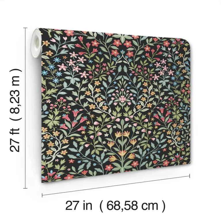 Magnolia Home Garden Terrace Wallpaper - Black/Multi — Ảnh 5
