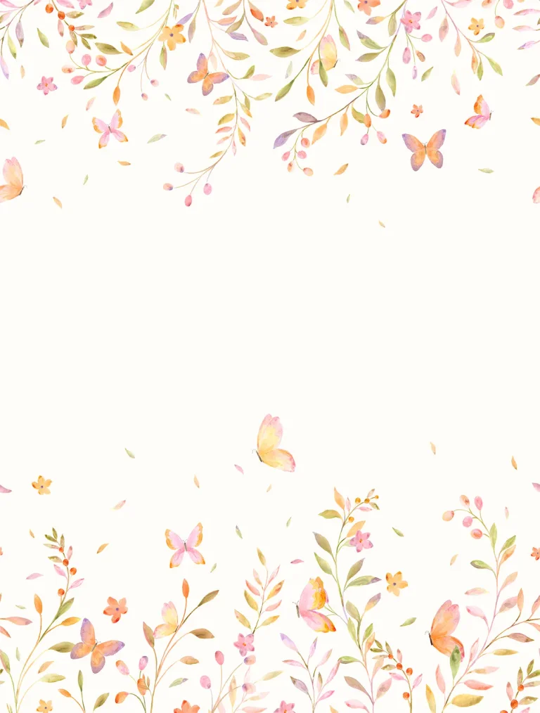 Cute Walls - Butterfly Garden Mural - 6126-1 — Ảnh 2