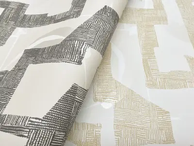 Nikki Chu Modern Tribal — Linen/Charcoal