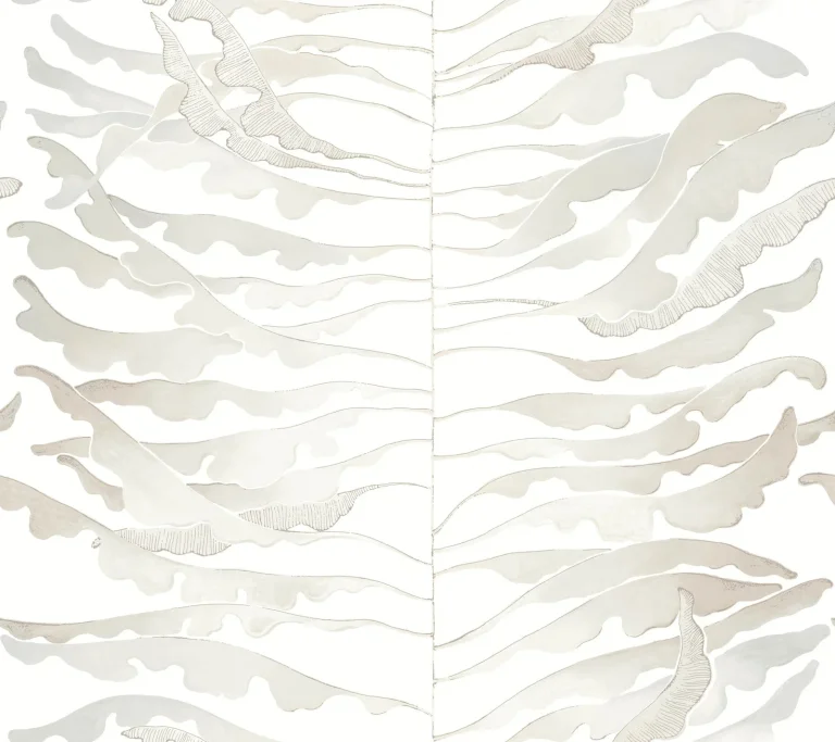 Leaf Column Wallpaper - Neutral — Image 3