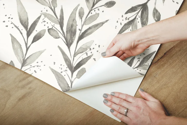 Magnolia Home Olive Branch Peel And Stick Wallpaper - Charcoal — Image 4