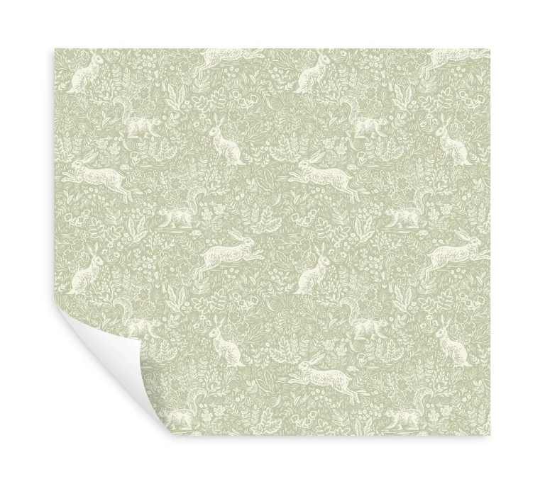 Rifle Paper Co. Fable Peel and Stick Wallpaper - Mint — Ảnh 5