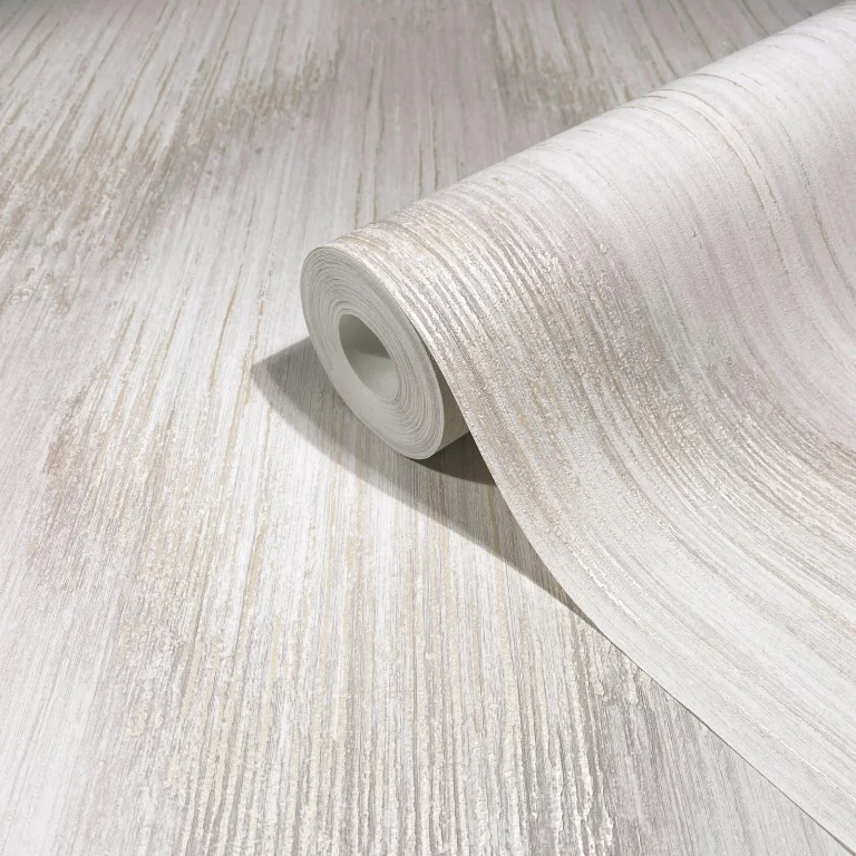 Starfall Metallic Ikat Wallpaper - Dove